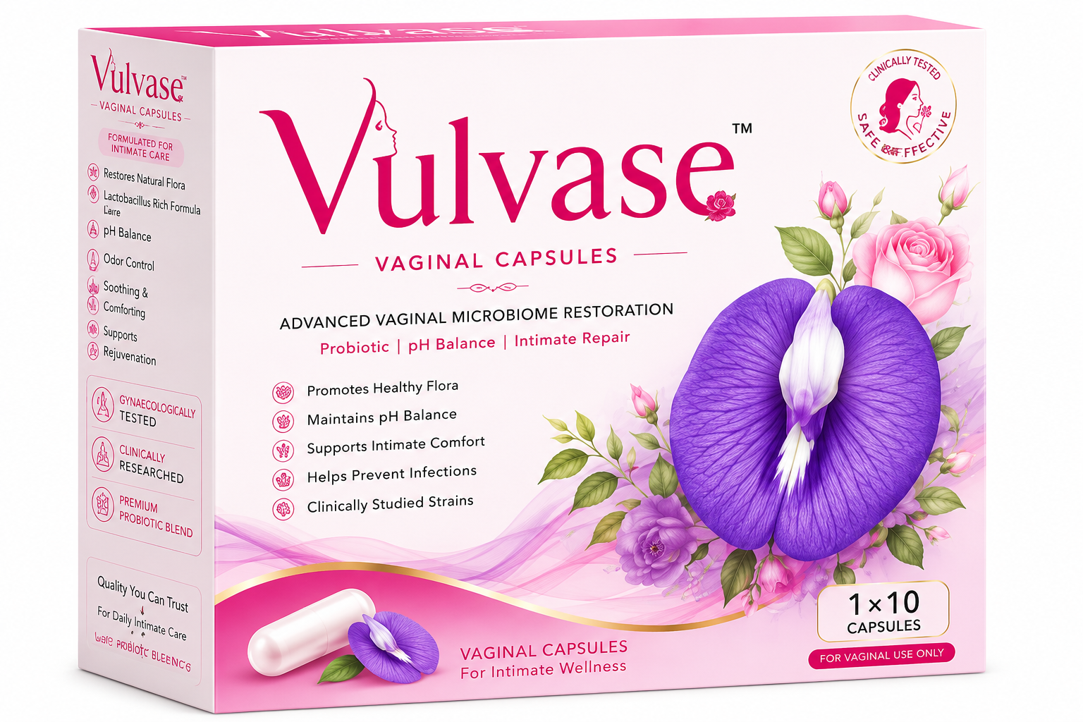 Vulvase Vaginal Capsules